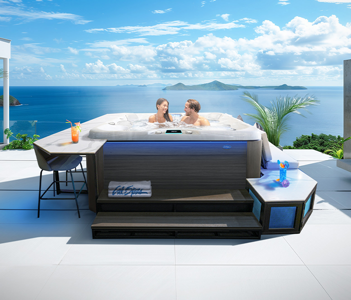 Calspas hot tub being used in a family setting - Trondheim